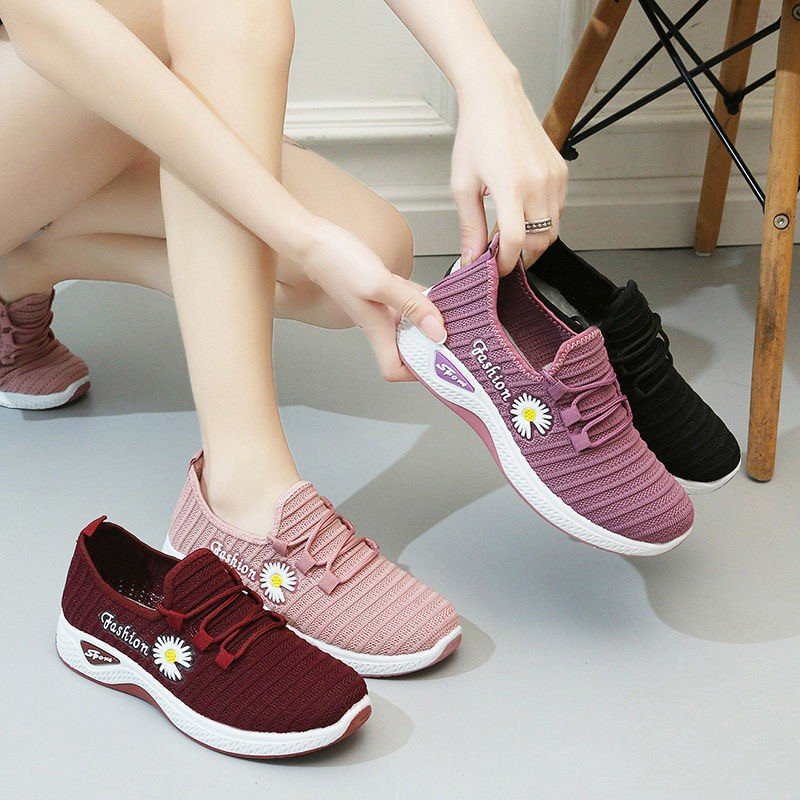 Bulksuki Wholesale sports shoes women spring and autumn new cloth shoes female students Korean fashion #025
