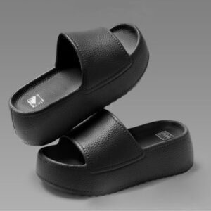 Bulksuki Wholesale New Fashion Bottom Thick sandal Korean sandal for women Slip On High imitation leather sandal #8823