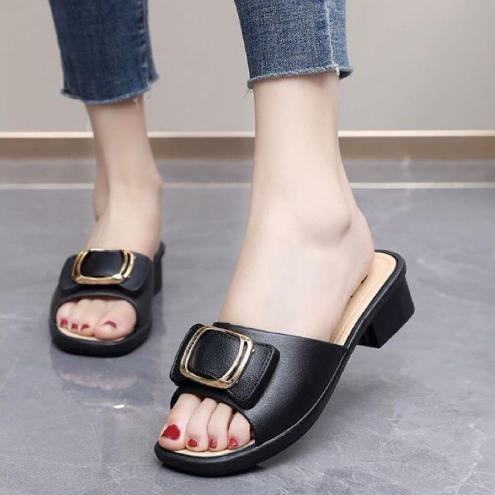 Bulksuki Wholesale Korean Outdoor Slippers For Women Sandals Peep Toe Sandals Soft Comfortable Waterproof Tsinelas Fash - Image 4