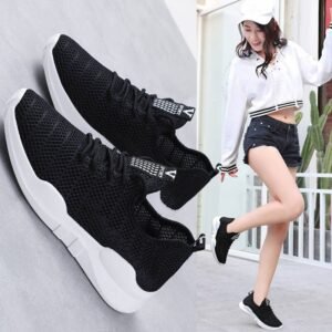 Bulksuki Wholesale Ladies Korean Vulcanized Muffin Jogging Shoes Casual Sneakers #999